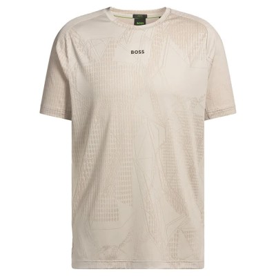 тениска,мъжки,тениски,boss,desert,active,01,short,sleeve,t,shirt,beige