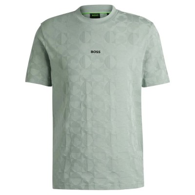 тениска,мъжки,тениски,boss,striped,c,01,short,sleeve,t,shirt,green