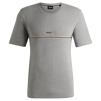 тениска,мъжки,пижами,boss,unique,01,short,sleeve,pyjama,t,shirt,grey
