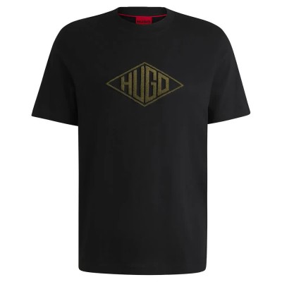 тениска,мъжки,тениски,hugo,dalendi,01,short,sleeve,t,shirt,black