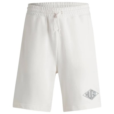 къси,панталони,мъжки,панталони,hugo,damtus,01,sweat,shorts,natural,(white)