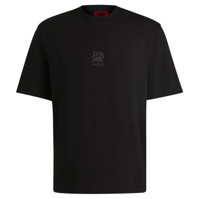 тениска,мъжки,тениски,hugo,deckies,rb,01,short,sleeve,t,shirt,black