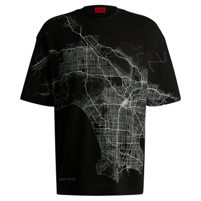 тениска,мъжки,тениски,hugo,duglow,01,short,sleeve,t,shirt,black