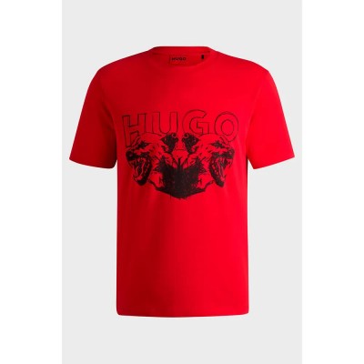 тениска,мъжки,тениски,hugo,durro,01,short,sleeve,t,shirt,open,pink,(red)