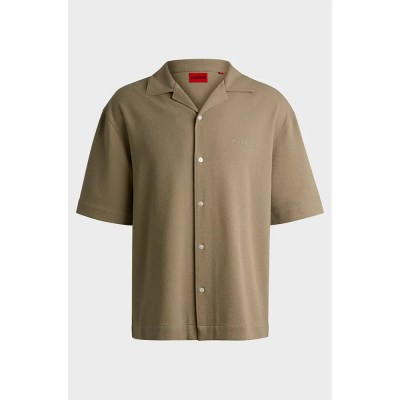 риза,с,къс,ръкав,мъжки,ризи,hugo,espino,01,short,sleeve,shirt,beige