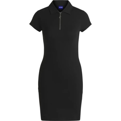 рокля,дамски,поли,и,рокли,hugo,nera,01,short,sleeve,dress,black