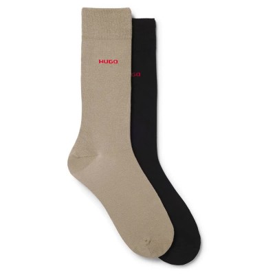 чорапи,мъжки,чорапи,hugo,rs,uni,01,socks,2,pairs,brown,black,(medium,brown)