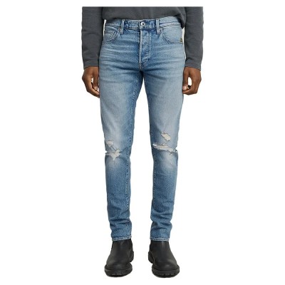 дънки,мъжки,панталони,g,star,3301,slim,jeans,vintage,blue,vapour,destroyed,(blue)