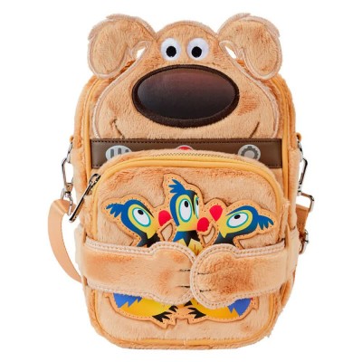 чанта,всички,чанти,loungefly,dug,15th,anniversary,up,disney,pixar,handbag,brown