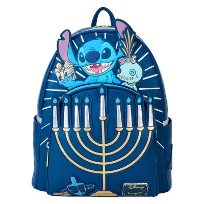 раница,раници,loungefly,disney,stitch,menorah,backpack,blue,(multicolour)
