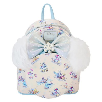 раница,раници,loungefly,winter,wonderland,mickey,and,friends,disney,backpack,26,cm,beige