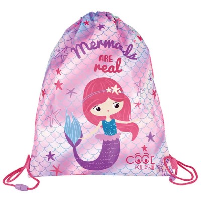чанта,спортни,сакове,и,чанти,perletti,mermaids,are,real,drawstring,bag,pink,(multicolour)
