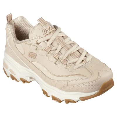 маратонки,дамски,маратонки,skechers,d´lites,trainers,natural,leather,duraleather,gum,trim,(beige)