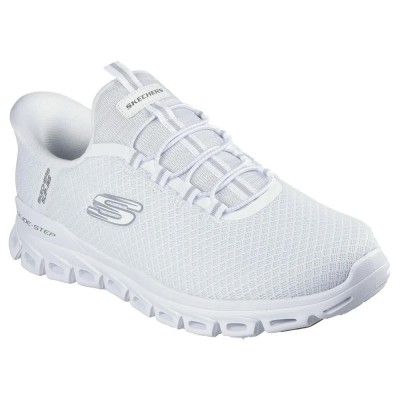 обувки,мъжки,маратонки,skechers,glide,step,slip,on,shoes,white,mesh,pu,(white)