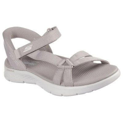 сандали,дамски,сандали,и,чехли,skechers,go,walk,flex,sd,illuminate,sandals,taupe,textile,(grey)