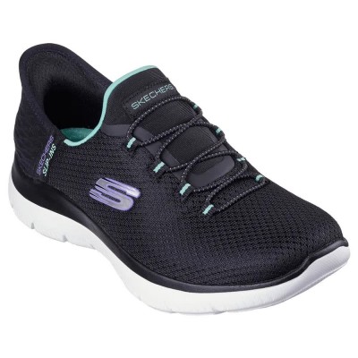 маратонки,мъжки,маратонки,дамски,маратонки,skechers,summits,trainers,black,(black,mesh,turquoise,purple,trim)