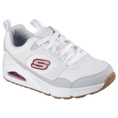маратонки,детски,маратонки,skechers,uno,trainers,white,synthetic,gray,textile,red,trim,(white)