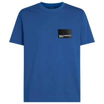 тениска,мъжки,тениски,karl,lagerfeld,reg,box,logo,short,sleeve,t,shirt,blue