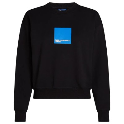 блуза,дамски,блузи,karl,lagerfeld,reg,box,logo,sweatshirt,black