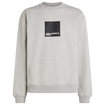 блуза,мъжки,пуловери,karl,lagerfeld,reg,box,logo,sweatshirt,grey
