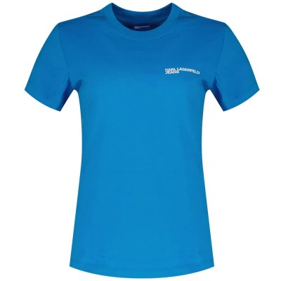 тениска,дамски,тениски,karl,lagerfeld,slim,short,sleeve,t,shirt,blue