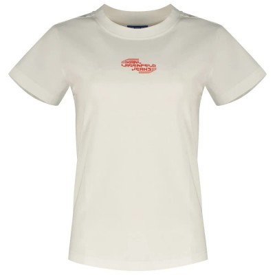 тениска,дамски,тениски,karl,lagerfeld,slim,short,sleeve,t,shirt,white