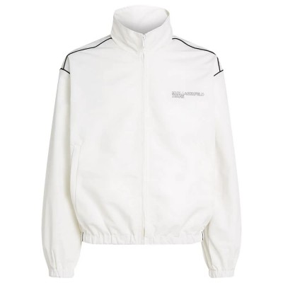 яке,мъжки,якета,karl,lagerfeld,zip,up,piping,jacket,white