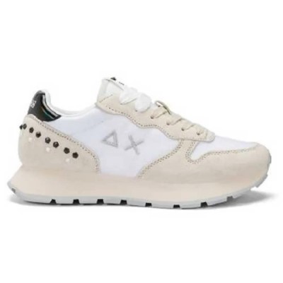 маратонки,дамски,маратонки,sun68,ally,studs,trainers,white