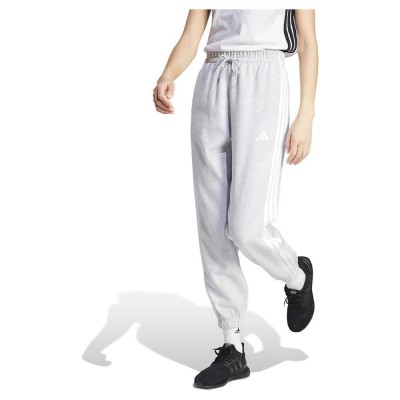 анцуг,дамски,панталони,adidas,essentials,3,stripes,fleece,loose,fit,joggers,grey,(light,grey,heather,white)