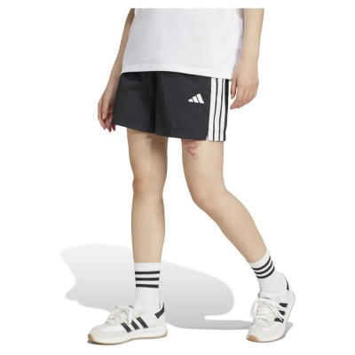 къси,панталони,дамски,панталони,adidas,essentials,3,stripes,lifestyle,woven,shorts,black,white,(black)