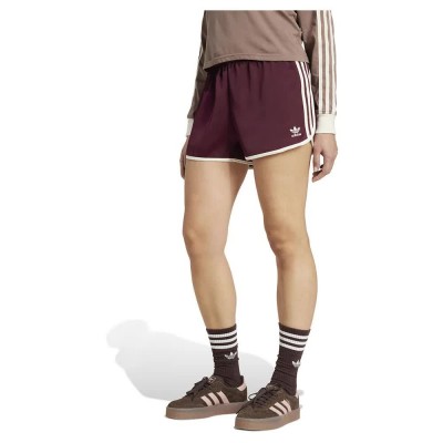 къси,панталони,дамски,панталони,adidas,originals,adicolor,3,stripes,sprinter,shorts,maroon,cream,white,(red)