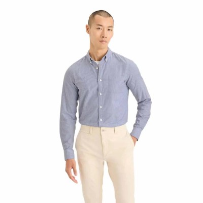 риза,с,дълъг,ръкав,мъжки,ризи,dockers,t2,oxford,long,sleeve,shirt,blue