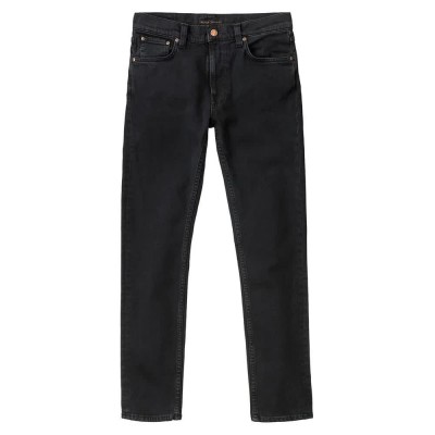 дънки,мъжки,панталони,nudie,jeans,lean,dean,jeans,denim,(black)