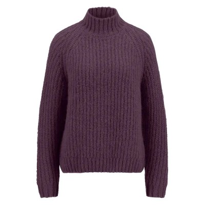 блуза,дамски,пуловери,дамски,плетени,дрехи,fynch,hatton,24117473,high,neck,sweater,modern,plum,(purple)