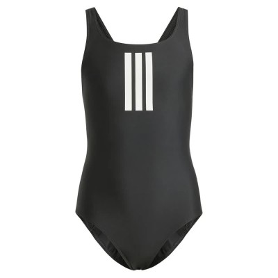 бански,костюм,детски,бански,костюми,adidas,3,stripes,swimsuit,black,white,(black)