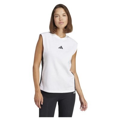 тениска,дамски,тениски,adidas,essentials,3,stripes,cotton,lifestyle,tank,sleeveless,t,shirt,white,(white,black)