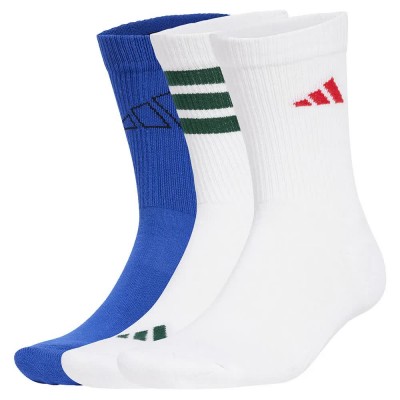 чорапи,мъжки,чорапи,adidas,logo,crew,socks,3,units,white,white,team,royal,blue,(white,blue)