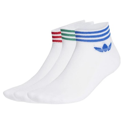 чорапи,мъжки,чорапи,adidas,originals,island,club,trefoil,short,socks,3,units,white,better,scarlet,blue,green,(white)