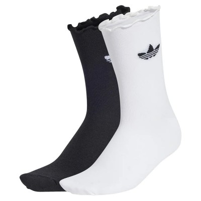 чорапи,дамски,чорапи,adidas,originals,ruffle,crew,socks,2,units,white,black