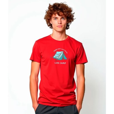 тениска,мъжки,тениски,kruskis,anything,like,camp,short,sleeve,t,shirt,red,(red)