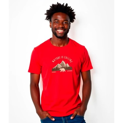 тениска,мъжки,тениски,kruskis,bear,short,sleeve,t,shirt,red,(red)