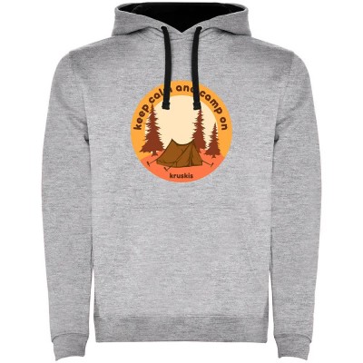 суичър,мъжки,пуловери,kruskis,camp,on,hoodie,grey,(heather,grey,black)