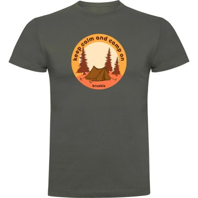 тениска,мъжки,тениски,kruskis,camp,on,short,sleeve,t,shirt,dark,army,green,(green)