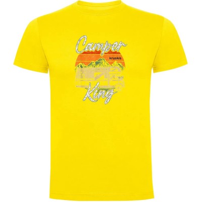 тениска,мъжки,тениски,kruskis,camper,king,short,sleeve,t,shirt,yellow