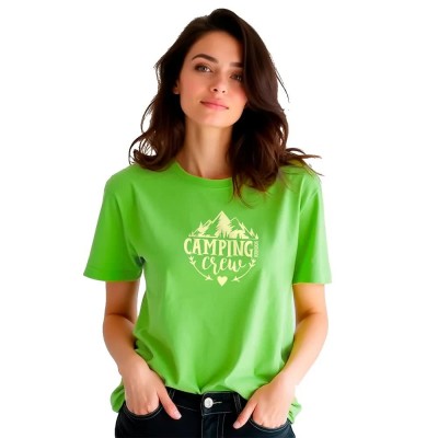 тениска,дамски,тениски,kruskis,camping,crew,short,sleeve,t,shirt,green,(light,green)