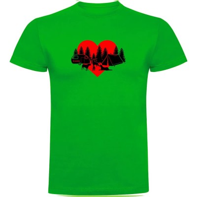 тениска,мъжки,тениски,kruskis,camping,dogs,short,sleeve,t,shirt,green