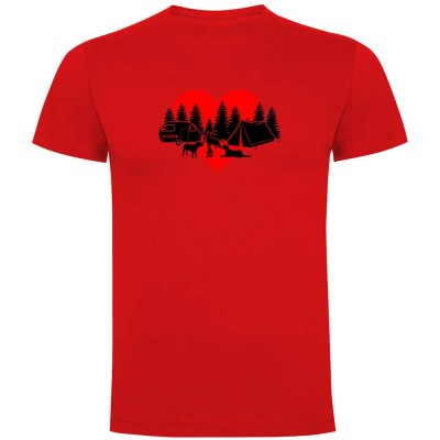 тениска,мъжки,тениски,kruskis,camping,dogs,short,sleeve,t,shirt,red