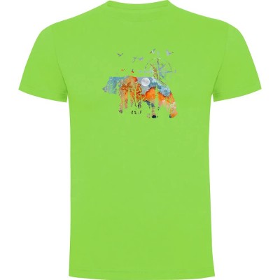тениска,мъжки,тениски,kruskis,compass,bear,short,sleeve,t,shirt,light,green,(green)