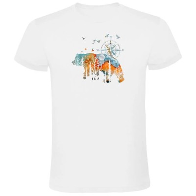 тениска,мъжки,тениски,kruskis,compass,bear,short,sleeve,t,shirt,white