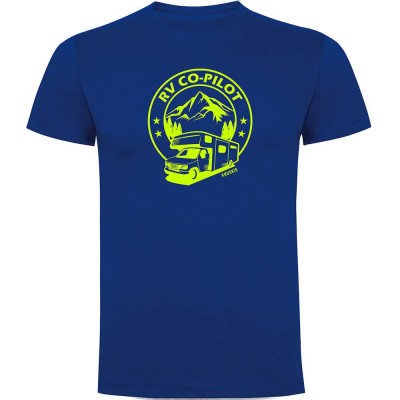 тениска,мъжки,тениски,kruskis,copilot,short,sleeve,t,shirt,royal,blue,(blue)